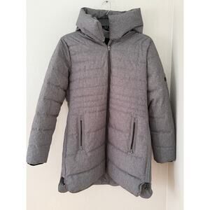 Women's Boulder Gear Gray Long Heavy Duty Hooded Warm Winter Coat Sz Large